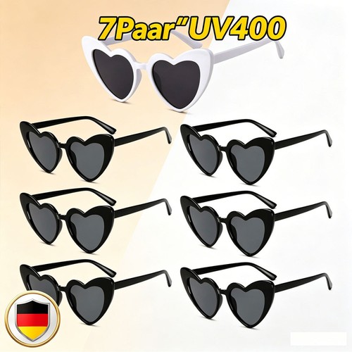 Stück herz sonnenbrille - 7,