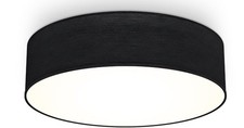 Decken  Leuchte Lampe 1220 Metall Textil schwarz weiß 38 cm