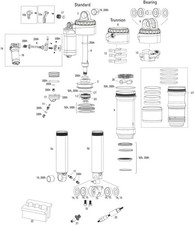 Rockshox schokdemper super deluxe ultimate rc2t rear shock rs sup