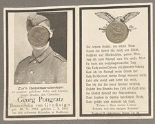 Sterbebild WK2 WW2 Georg