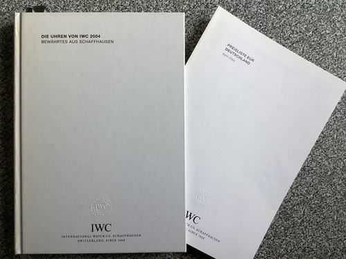 Iwc uhrenkatalog 2004 - iwc,