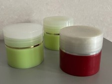 3 Tiegel zur Aufbewahrung von Kosmetik/Cremes, ca. 50 ml *NEUwertig*