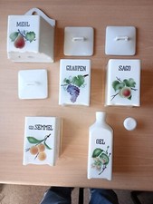 5 Küchenregal Gewürzschrank Schüttenregal Schütten Porzellanschütten farbig