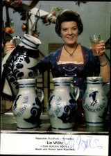 Ak Schauspielerin Lia Wöhr, Portrait, Autogramm, Zum blauen Bock,... - 10981776