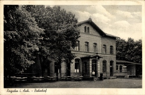Raguhn anhalt bahnhof - ak,