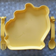 Tupperware® Winnie-Pooh-Set (Teller&Besteck), Kinderteller + Bestecke
