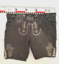 Trachten Jeans Wies'n Alpenfeeling kurz Farbe Grau Gr. D 54