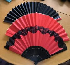 Flamenco Tanzfächer rot/schwarz