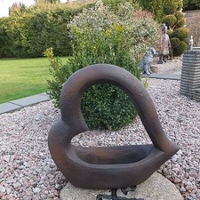 Steinfigur Pflanzherz