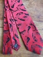 Krawatte rot schwarz Seide