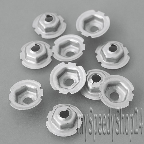 10x blechmutter halterung - 10x,
