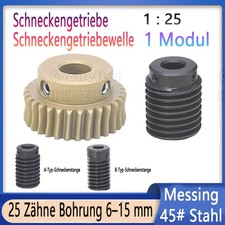 Zahnrad Schneckenrad Messing /