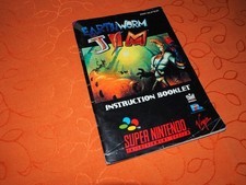 Nintendo_ Super Nintendo _ EARTH WORM JIM_ SNES_Spielanleitung_ 54 Seiten _