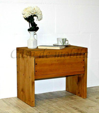 Massivholz Nachtkommode 50cm Fichte antik Nachtschrank Nachttisch Nachtkonsole