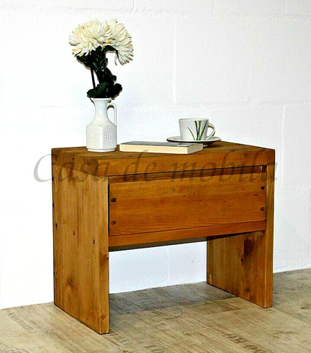Massivholz nachtkommode 50cm - nachtkommode,