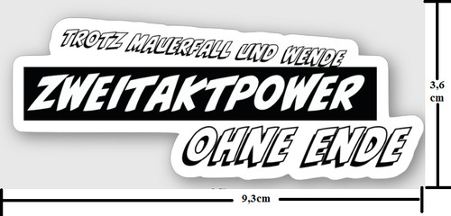 Aufkleber zweitaktpower - aufkleber, "zweitaktpower"