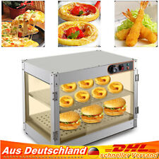 Kuchen Edelstahl Vitrine Warmhaltetheke 30-85°C Gewerblicher Speisenwärmer 800 W