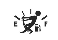 Autoaufkleber "Tankdeckel