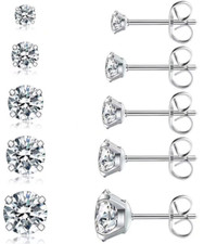 Edelstahl Ohrstecker Zirkonia