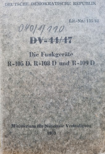 Funkgeräte r105 r109 - funkgeräte,