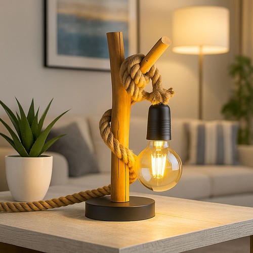 Tischleuchte holzlampe - tischleuchte,