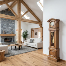 Voglauer Anno 1900 Standuhr dunkel Holz Wohnzimmer Dekoration Uhr antik alt