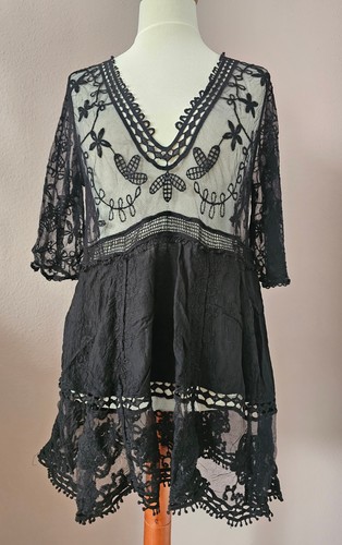Sexy strandkleid aus - aus, spitze