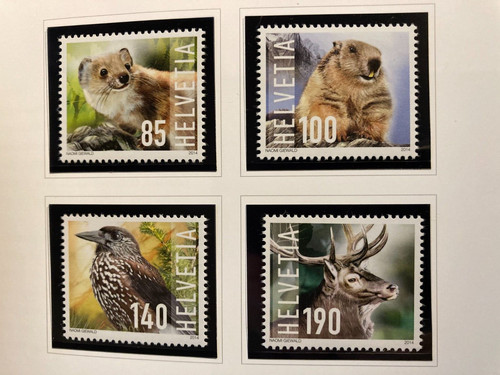 Schweiz 2014 satz wildtiere - schweiz,