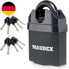 MDL60 Heavy Duty Vorhängeschloss Mit 10 Schlüsseln - [Anti-Bohr-, Anti-Pick-Zyli
