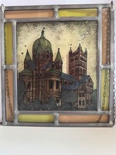 Echte Bleiverglasung Quirinus Münster (Neuss) B 24cm x H 26cm