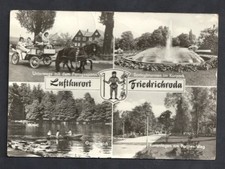 Friedrichroda Postkarte AK Ponygespann Gondelteich