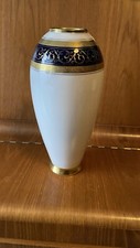 Lindner Kueps Bavaria Vase 157/4, Echt Cobalt, Ätzgold, Handarbeit 488 9