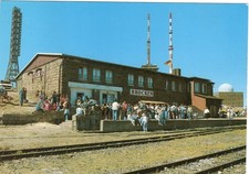 AK, BROCKEN, HARZ, BAHNHOF, ca. 1990, BELEBTER PLATZ,