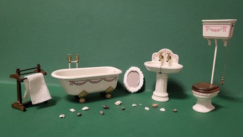 Antik miniatur puppenhaus bad - antik,