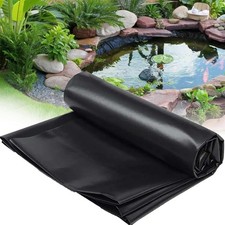 Teichfolie PVC 0.5mm 6m 1-8m x 6m Anti-Sickerwasser Gartenteich Folie schwarz