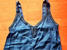 Marokko ,Kleid, Glitzer,Gr.S, Türkis, Seitenschlitze,MIDI, Orient,1001Nacht ?