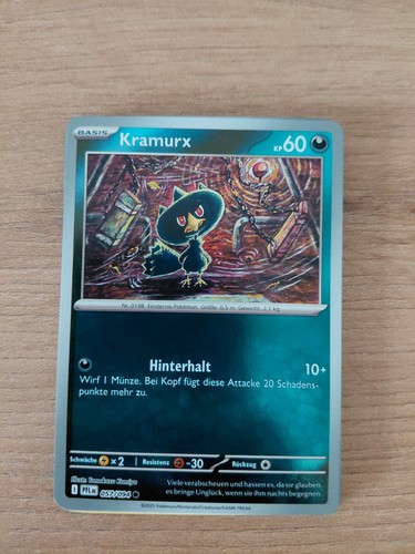 Pokémon karte kramurx - pokémon,