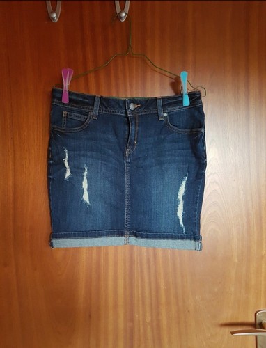 Minirock jeansrock destroyed - minirock,