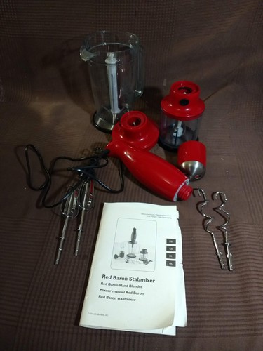Red baron 5006 stabmixer - red,