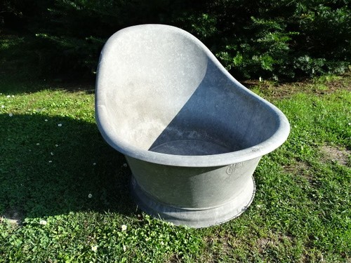 Alte zink sitz pflanz - alte,