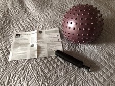TCM Tchibo Fitness Ball Gymnastik Noppen Ball lila wNEU incl. Pumpe