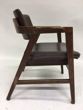 H. W. Gunlocke Company Jens Risom ? Armlehnensessel Leder um 1960