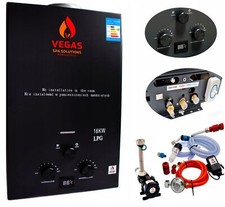 Poolheizung 24kW Gas Propan-Butan Komplett-Set mit Pumpe für Pool & Whirlpool