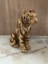 Dekofigur Skulptur Leo Löwe King sitzend gold H27,5 cmTrends Skulptur Figur