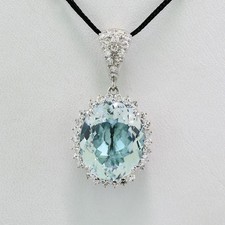 9,46 carat  Aquamarin Diamant