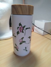 Gan Tangxuan Living Porzellan Gefäß Deckel mit Holzmaserungseffekt  330 ml