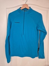 Mammut Fleece Midlayer Half Zip blau Größe S Polartec Herren