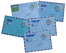 SÜDWESTAFRIKA SWA: Sammlung Briefe / FDC mit SFS ATM FRAMA label, MN 1