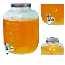 Getränkespender aus Glas mit Zapfhahn Wasserspender, Limonadenspender,spender