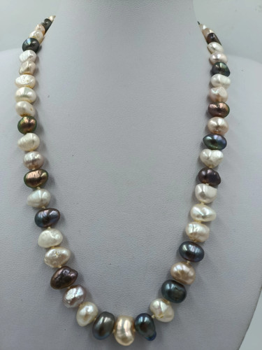Echte perlenkette multicolor - perlenkette,